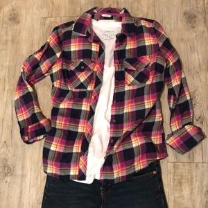 Aeropostale plaid button down